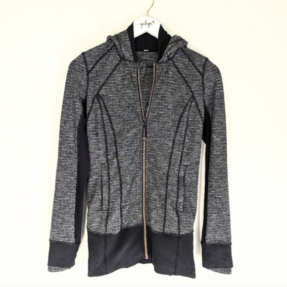 lululemon athletica Jackets & Blazers - Lululemon Daily Practice Full Zip Hooded Jacket Black Size 4